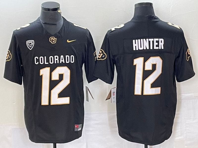 Men NHL Colorado avalanche #12 Hunter black jerseys->colorado avalanche->NHL Jersey